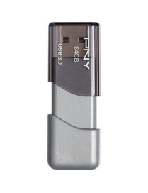 PNY 64GB USB 3.0 Flash Drive - 64 GB - USB 3.0 (3.1 Gen 1) - 95 MB/s Read Speed - 60 MB/s Write Speed