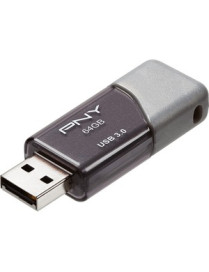 PNY 64GB USB 3.0 Flash Drive - 64 GB - USB 3.0 (3.1 Gen 1) - 95 MB/s Read Speed - 60 MB/s Write Speed