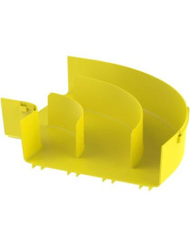 Panduit FiberRunner® Horizontal Right-Angle, 90°, 12x4, Yellow - Yellow - 1 Pack - Polycarbonate