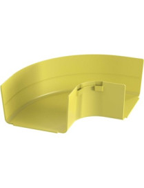 Panduit FiberRunner® Horizontal Right-Angle, 90°, 6x4, Yellow - Yellow - 1 Pack - Polycarbonate