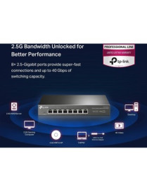 Tp Link TP-Link 8-Port 2.5G Desktop Switch - 8 Ports - 2.5 Gigabit Ethernet - 2.5GBase-T - 2 Layer Supported - 15.65 W Power Con