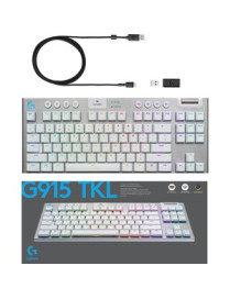 Logitech G915 TKL Tenkeyless Lightspeed Wireless RGB Mechanical Gaming Keyboard - Wireless Connectivity - Bluetooth/Wi-Fi Volume