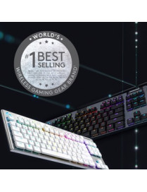 Logitech G915 TKL Tenkeyless Lightspeed Wireless RGB Mechanical Gaming Keyboard - Wireless Connectivity - Bluetooth/Wi-Fi Volume