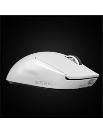 Logitech G PRO X SUPERLIGHT Gaming Mouse - Optical - Wireless - Radio Frequency - 2.40 GHz - Yes - White - USB - 25600 dpi - Scr