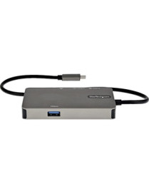 StarTech.com USB-C Multiport Adapter, USB C to 4K HDMI or VGA, USB Type-C Mini Dock, 100W PD Passthrough, 3x USB 3.0, GbE, 12" L