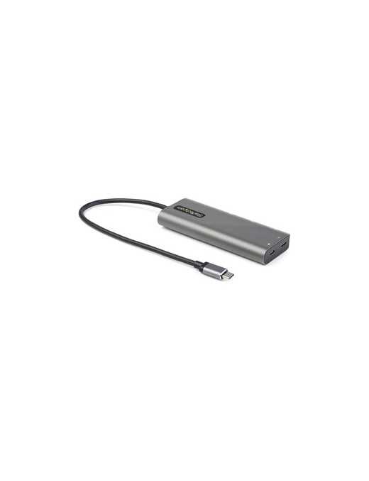 StarTech.com USB C Multiport Adapter, USB-C to HDMI or mDP 4K 60Hz, 100W PD Pass-Through, 4x 10Gbps USB, USB Type-C Mini Dock, w
