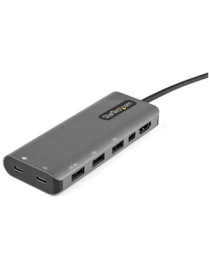 StarTech.com USB C Multiport Adapter, USB-C to HDMI or mDP 4K 60Hz, 100W PD Pass-Through, 4x 10Gbps USB, USB Type-C Mini Dock, w