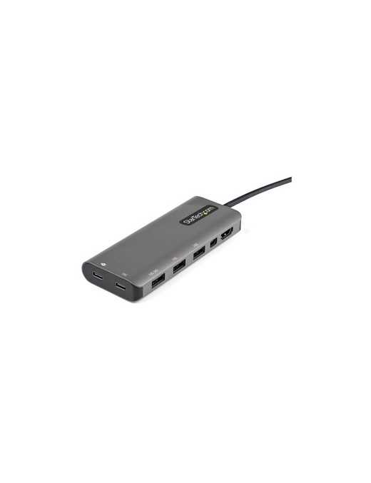 StarTech.com USB C Multiport Adapter, USB-C to HDMI or mDP 4K 60Hz, 100W PD Pass-Through, 4x 10Gbps USB, USB Type-C Mini Dock, w
