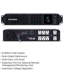 Cyber Power CyberPower CP1500PFCRM2U PFC Sinewave UPS Systems - 2U Rack-mountable - AVR - 8 Hour Recharge - 3.10 Minute Stand-by