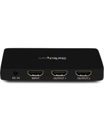 StarTech.com HDMI Splitter 1 In 2 Out - 4k 30Hz - 2 Port - Aluminum - HDMI Multi Port - HDMI Audio Splitter - Split an HDMI audi