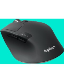 Logitech M720 Triathlon Multi-Device Wireless Mouse, Bluetooth, USB Unifying Receiver, 1000 DPI, 8 Buttons, 2-Year Battery, Comp