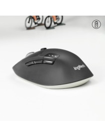 Logitech M720 Triathlon Multi-Device Wireless Mouse, Bluetooth, USB Unifying Receiver, 1000 DPI, 8 Buttons, 2-Year Battery, Comp