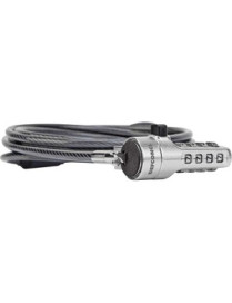 Targus DEFCON Cable Lock - Resettable - Galvanized Steel - 6.5 ft - For Notebook