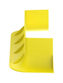 Panduit FiberRunner® Bend Radius Control Trumpet, 12x4, Yellow - Yellow - 1 Pack - Polycarbonate