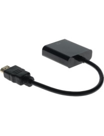 AddOn 0B47069-AO HDMI/VGA Video Cable - 7.9" HDMI/VGA Video Cable for Projector, Monitor, Computer, Video Device - First End: 1 