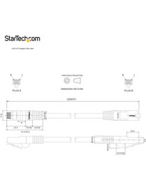 StarTech.com 10ft CAT6 Ethernet Cable - Blue Snagless Gigabit - 100W PoE UTP 650MHz Category 6 Patch Cord UL Certified Wiring/TI