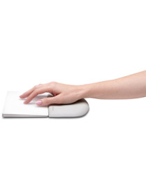 Kensington ErgoSoft Wrist Rest for Slim Mouse/Trackpad - Gray - Faux Leather - Skid Proof, Strain Resistant