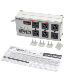 Tripp Lite Isobar Surge Protector Metal 6 Outlet 6' Cord 3330 Joules - 6 x NEMA 5-15R - 1.44 kVA - 3330 J - 120 V AC Input - 120