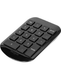 Targus Wireless Stow & Go Numeric Keypad - Wireless Connectivity - 33 ft (10058.40 mm) - USB Interface - Black, Gray