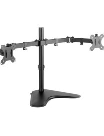 V7 Dual Desktop Monitor Stand - Up to 32" Screen Support - 16 kg Load Capacity - 18.31" (465.07 mm) Height x 35.94" (912.88 mm) 