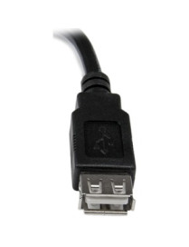 StarTech.com 6in USB 2.0 Extension Adapter Cable A to A - M/F - Extends the length your current USB device cable by 6 inches - 6