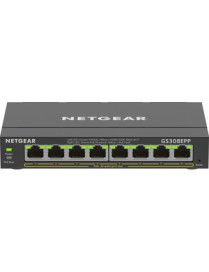 Netgear 8-Port Gigabit Ethernet PoE+ Smart Managed Plus Switch - 8 Ports - Manageable - 2 Layer Supported - 123 W PoE Budget - T