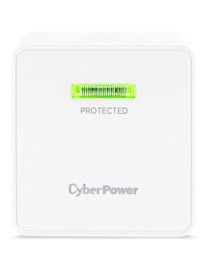 Cyber Power CyberPower HT200W Home Office 2 - Outlet Surge with 1500 J - NEMA 5-15P, Wall Tap, EMI/RFI Filtration, Lifetime Warr