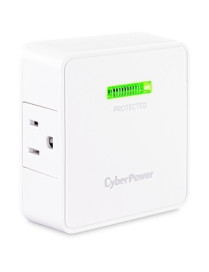 Cyber Power CyberPower HT200W Home Office 2 - Outlet Surge with 1500 J - NEMA 5-15P, Wall Tap, EMI/RFI Filtration, Lifetime Warr