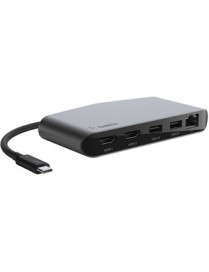 Belkin Thunderbolt 3 Dock Mini HD - for Desktop PC/Notebook/Monitor - USB Type C - 2 x USB Ports - 1 x USB 2.0 - 1 x USB 3.0 - N