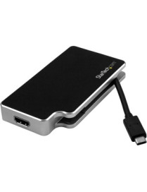 StarTech.com USB C Multiport Adapter - UHD 4K - USB C to VGA / DVI / HDMI - USB C Adapter - macOS 10.12.6 or later is required f