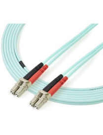 StarTech.com 3m Fiber Optic Cable - 10 Gb Aqua - Multimode Duplex 50/125 - LSZH - LC/LC - OM3 - LC to LC Fiber Patch Cable - Del