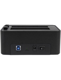 StarTech.com Dual Bay Hard Drive Duplicator and Eraser, Standalone SATA HDD/SSD Cloner and Disk Eraser, USB 3.0 to SATA Docking 