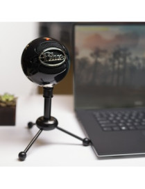 Logitech Blue Snowball Wired Condenser Microphone - 40 Hz to 18 kHz - Cardioid, Omni-directional - Stand Mountable - USB