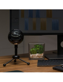 Logitech Blue Snowball Wired Condenser Microphone - 40 Hz to 18 kHz - Cardioid, Omni-directional - Stand Mountable - USB