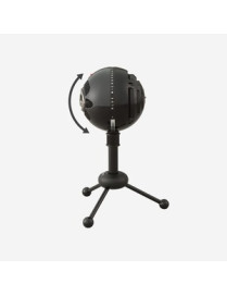 Logitech Blue Snowball Wired Condenser Microphone - 40 Hz to 18 kHz - Cardioid, Omni-directional - Stand Mountable - USB