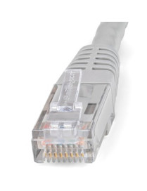 StarTech.com 1ft CAT6 Ethernet Cable - Gray Molded Gigabit - 100W PoE UTP 650MHz - Category 6 Patch Cord UL Certified Wiring/TIA