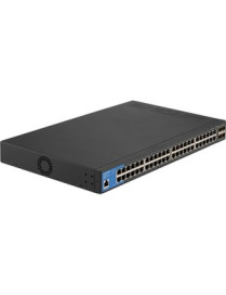 Linksys - 48 Ports - Manageable - TAA Compliant - 3 Layer Supported - Modular - 43.87 W Power Consumption - Optical Fiber, Twist