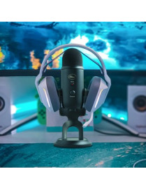 Logitech Blue Yeti Wired Condenser Microphone - Stereo - 20 Hz to 20 kHz - Cardioid, Bi-directional, Omni-directional - Desktop,