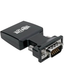 Tripp Lite HDMI to VGA Active Converter with Audio (F/M), 1920 x 1200 (1080p) @ 60 Hz - 1 x 15-pin HD-15 VGA Male - 1 x HDMI HDM