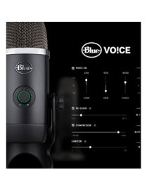 Logitech Blue Yeti X Wired Condenser Microphone - Stereo - 20 Hz to 20 kHz - Cardioid, Bi-directional, Omni-directional - Stand 