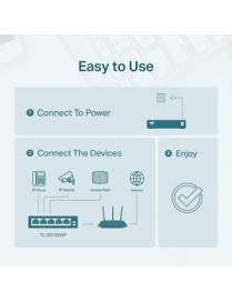Tp Link TP-Link 5-Port Gigabit Desktop Switch with 4-Port PoE+ - 5 Ports - Gigabit Ethernet - 10/100/1000Base-T - 2 Layer Suppor