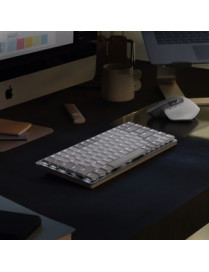 Logitech MX Mechanical Keyboard - Wireless Connectivity - Bluetooth - English - iPad - Mac - Mechanical/MX Keyswitch - Gray