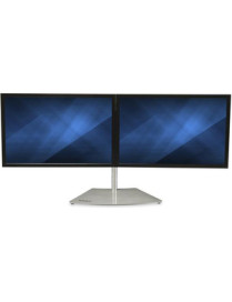 StarTech.com Dual Monitor Stand - Free Standing Desktop Pole Stand for 2x 24" VESA Mount Displays -Synchronized Height Adjustabl