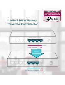 Tp Link TP-Link 8-Port 10/100Mbps Desktop Switch with 4-Port PoE+ - 8 Ports - Fast Ethernet - 10/100Base-TX - 2 Layer Supported 