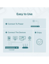 Tp Link TP-Link 8-Port 10/100Mbps Desktop Switch with 4-Port PoE+ - 8 Ports - Fast Ethernet - 10/100Base-TX - 2 Layer Supported 