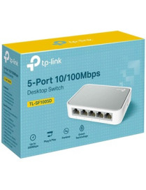 Tp Link TP-Link 5-Port 10/100Mbps Desktop Switch - 5 Ports - Fast Ethernet - 10/100Base-TX - 2 Layer Supported - 1.90 W Power Co