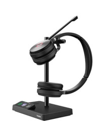 Yealink WH62 Dual Headset - Stereo - USB 2.0 - Wired/Wireless - DECT - 524.9 ft - 32 Ohm - 20 Hz - 10 kHz - Over-the-head - Bina