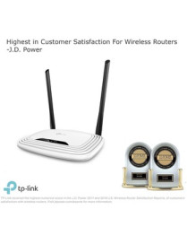 Tp Link TP-LINK TL-WR841N Wireless N300 Home Router - Single Band - 2.40 GHz ISM Band - 2 x Antenna(2 x External) - 37.50 MB/s W