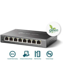 Tp Link TP-Link 8-Port Gigabit Easy Smart Switch - 8 Ports - Gigabit Ethernet - 10/100/1000Base-T - 2 Layer Supported - 2.70 W P