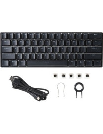 Mad Catz S.T.R.I.K.E. 6 Gaming Keyboard - Cable Connectivity - USB Type C Interface - RGB LED - 61 Key - Mechanical Keyswitch